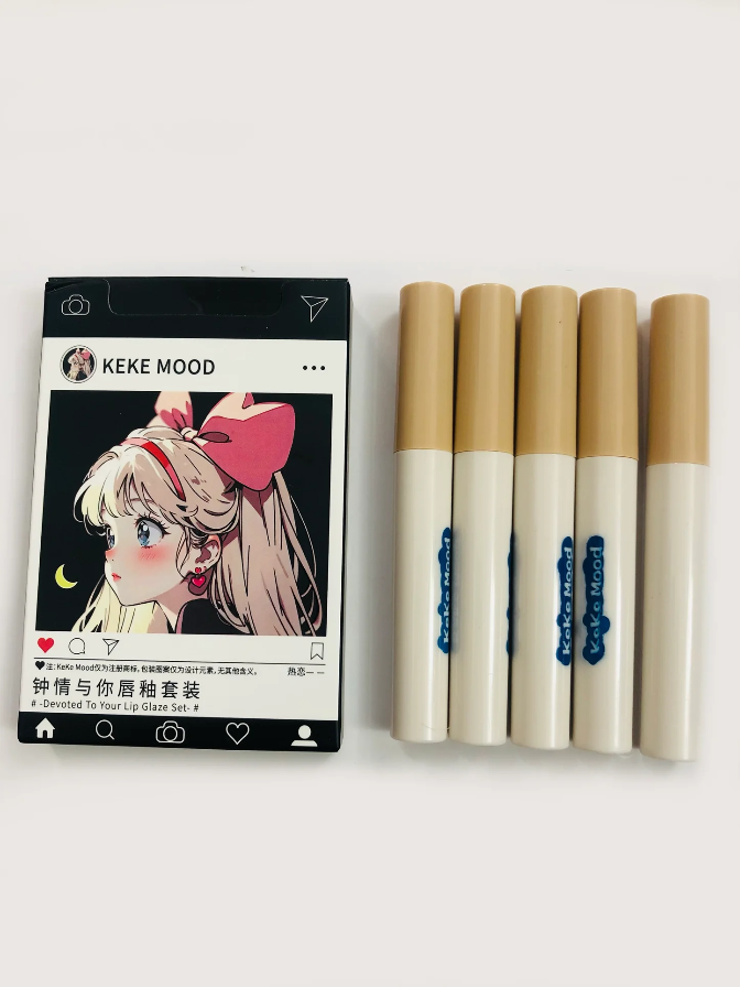 KekeMood - Devoted Matte Lipgloss Set (5 pcs)